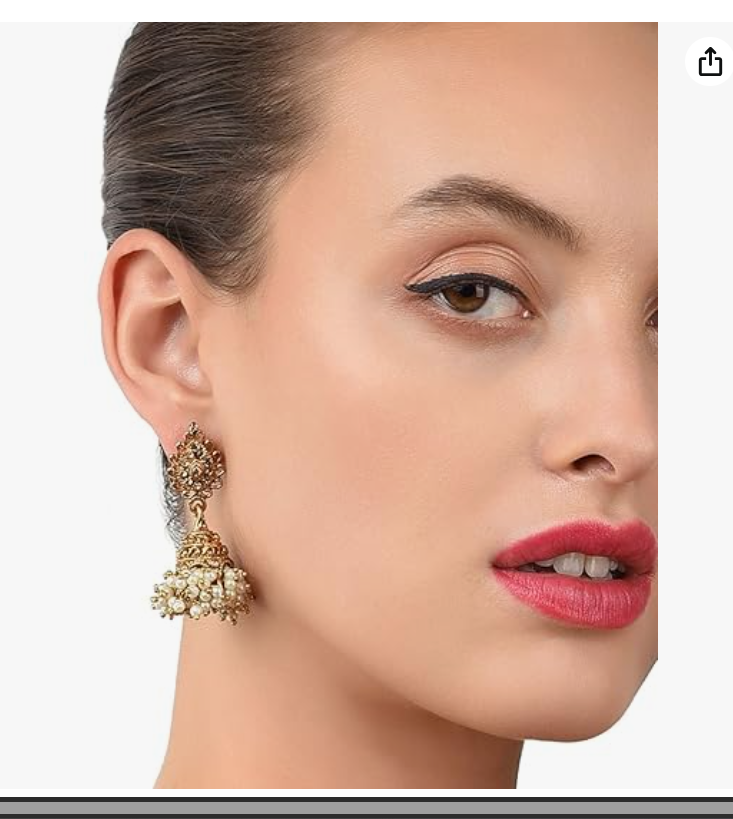 gold traditional jhumka
