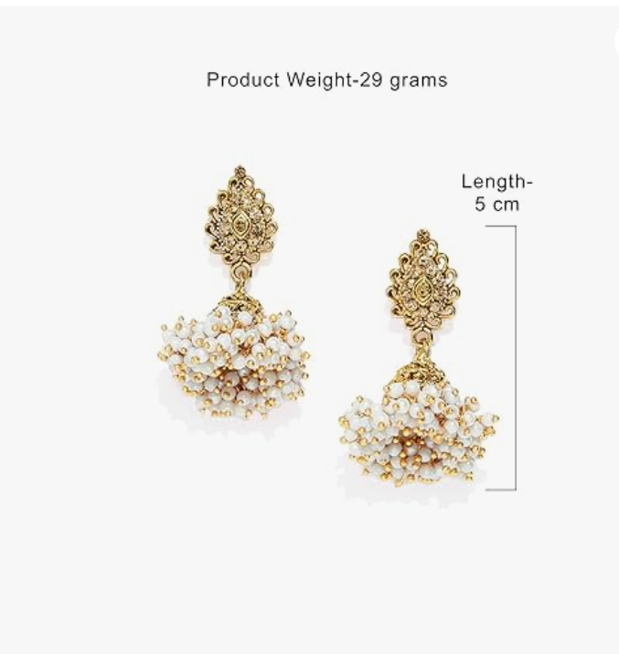 gold traditional jhumka